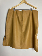 Load image into Gallery viewer, Leather Caramel Mini Skirt - 3X
