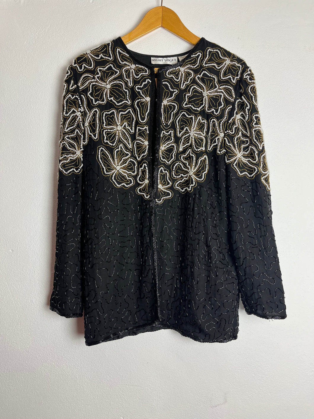 Sequin Silk Jacket - Medium