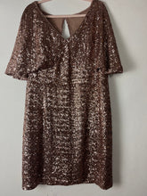 Load image into Gallery viewer, Sequin Flutter Sleeve Dress - 2X
