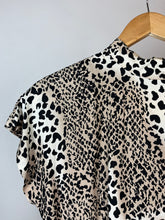Load image into Gallery viewer, Vintage Mockneck Leopard Print Dress - Size 10
