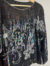 Load image into Gallery viewer, Sequin Long Sleeve Batwing Top - Medium
