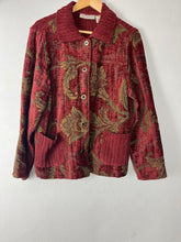 Load image into Gallery viewer, Floral Upholstery Knit Sweater - Large
