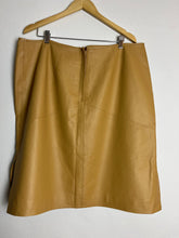 Load image into Gallery viewer, Leather Caramel Mini Skirt - 3X
