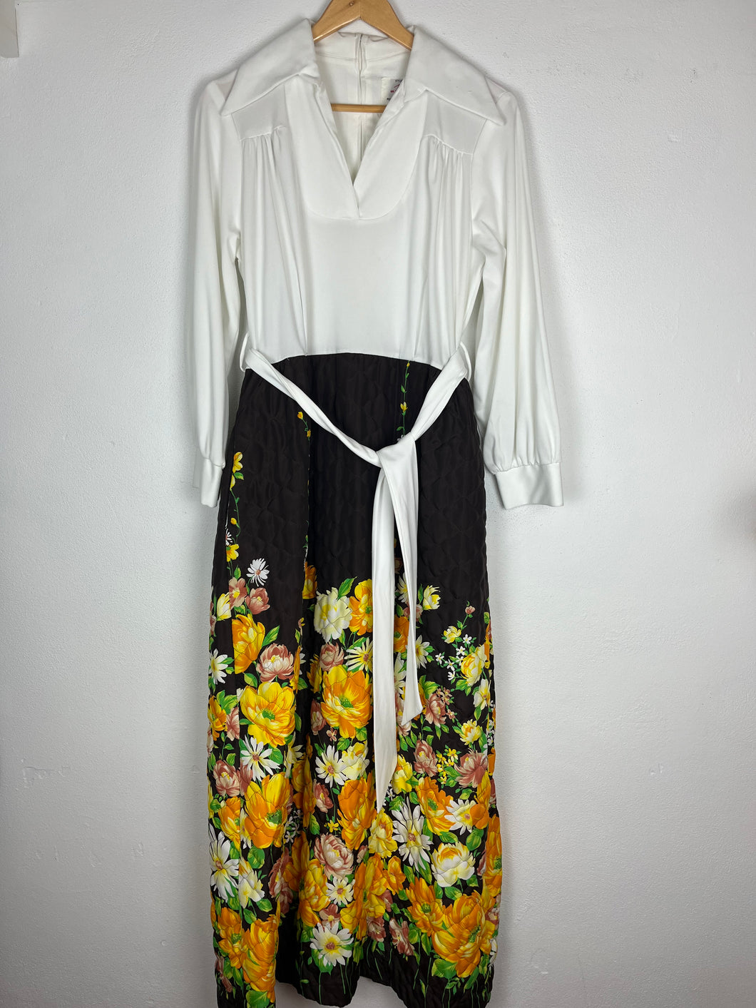 1970’s Floral Maxi Dress - Large